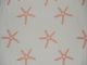 Indoor/Outdoor Star Embroidery - Coral
