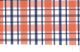 Artee Kati Sunblue Pumpkin Silk Taffeta Check/Plaid 54 Peach White