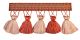 Braemore Tassel Tape BRV4004-546 Coral Pink