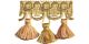 Braemore Tassel Trim staggered BRV3005-560 Azalea
